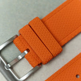 AquaFlex Rubber Classic Strap - Orange - The Strap Tailor