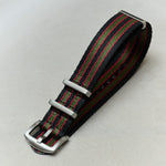 Premium Fabric Watch Strap - Bond Green/Red - The Strap Tailor
