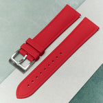 AquaFlex Rubber Classic Strap - Red - The Strap Tailor
