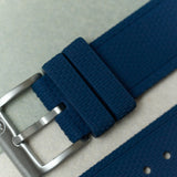 AquaFlex Rubber Classic Strap - Navy Blue - The Strap Tailor