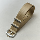 Premium Fabric Watch Strap - Sand - The Strap Tailor