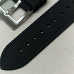 AquaFlex Rubber Classic Strap - Black - The Strap Tailor