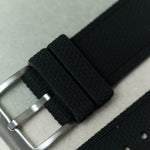 AquaFlex Rubber Classic Strap - Black - The Strap Tailor