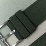 AquaFlex Rubber Classic Strap - Green - The Strap Tailor