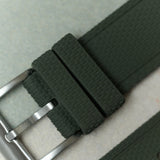 AquaFlex Rubber Classic Strap - Green - The Strap Tailor