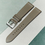 Slimline Saffiano Chevre Strap - Taupe - RTW - The Strap Tailor