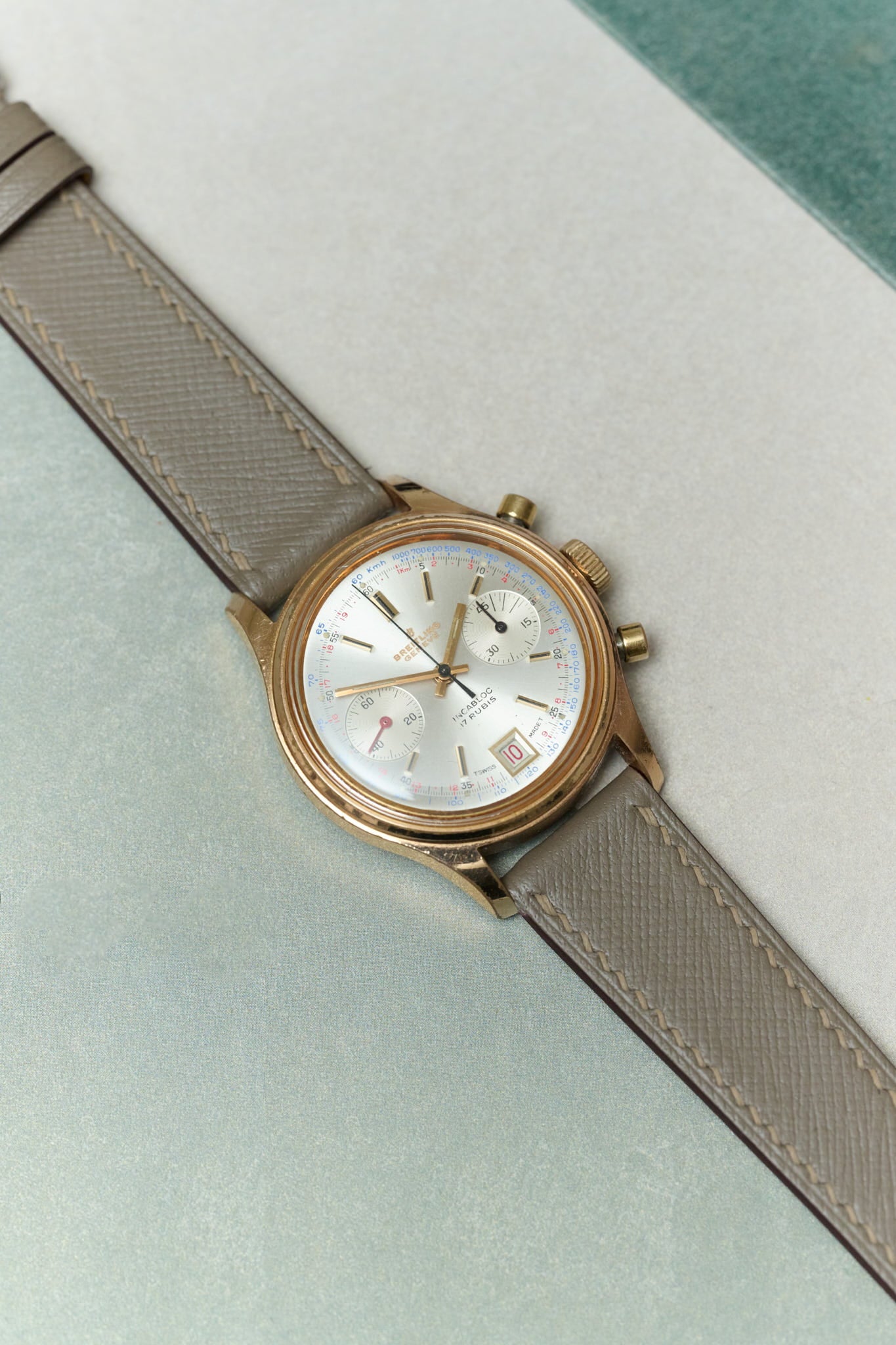 Saffiano Chevre Strap - Taupe - RTW - The Strap Tailor