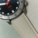 AquaFlex Rubber Deployant Strap - Beige