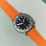 AquaFlex Rubber Classic Strap - Orange - The Strap Tailor