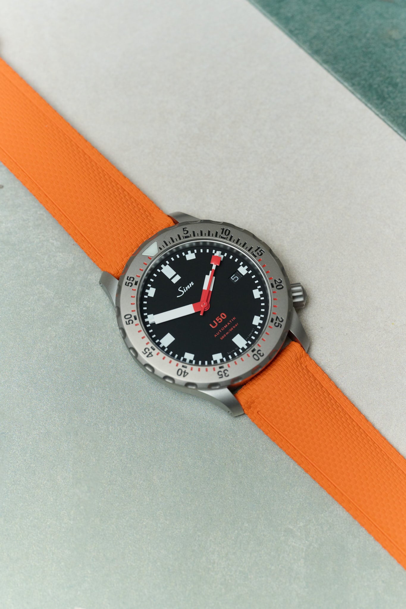 AquaFlex Rubber Classic Strap - Orange - The Strap Tailor