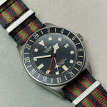 Premium Fabric Watch Strap - Bond Green/Red - The Strap Tailor