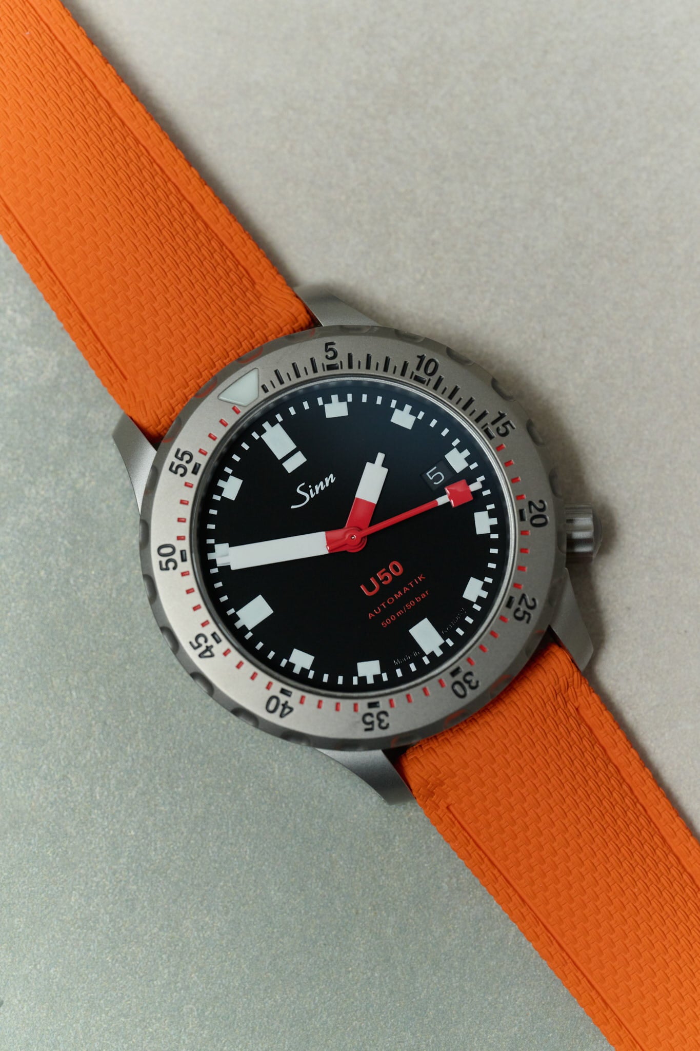 AquaFlex Rubber Classic Strap - Orange - The Strap Tailor