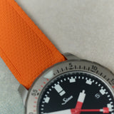 AquaFlex Rubber Classic Strap - Orange - The Strap Tailor