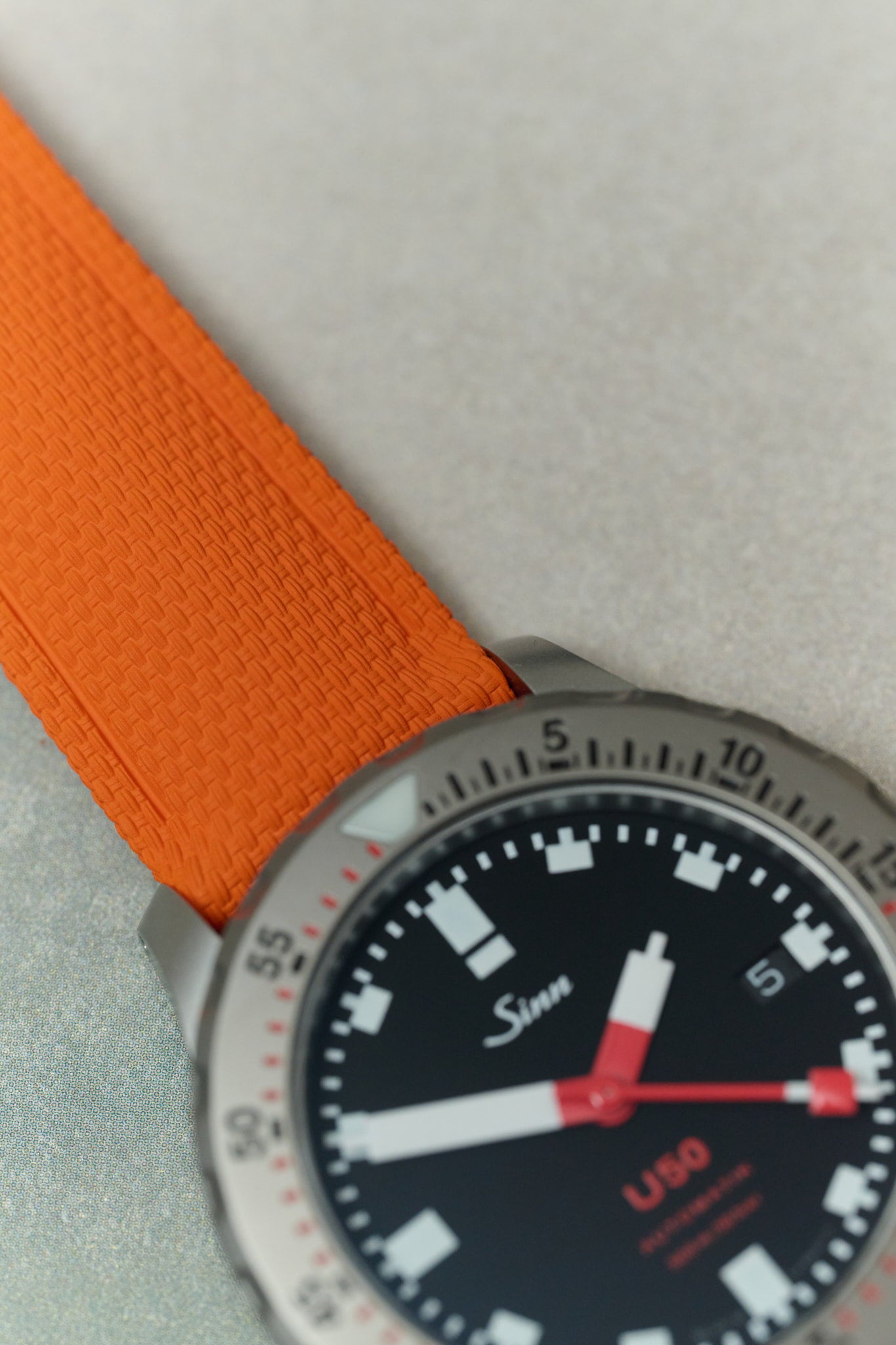 AquaFlex Rubber Classic Strap - Orange - The Strap Tailor