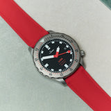 AquaFlex Rubber Classic Strap - Red - The Strap Tailor