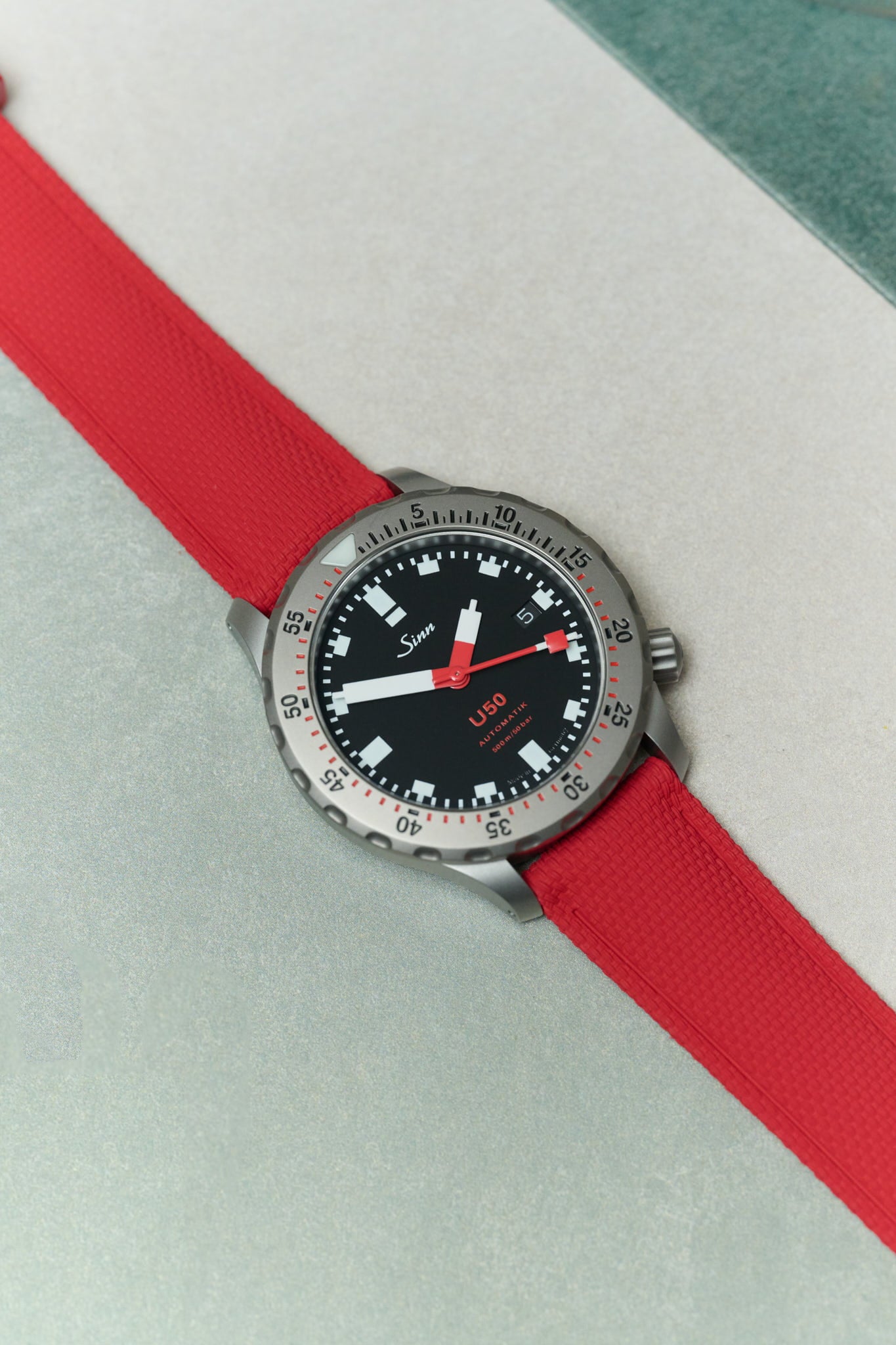 AquaFlex Rubber Classic Strap - Red - The Strap Tailor