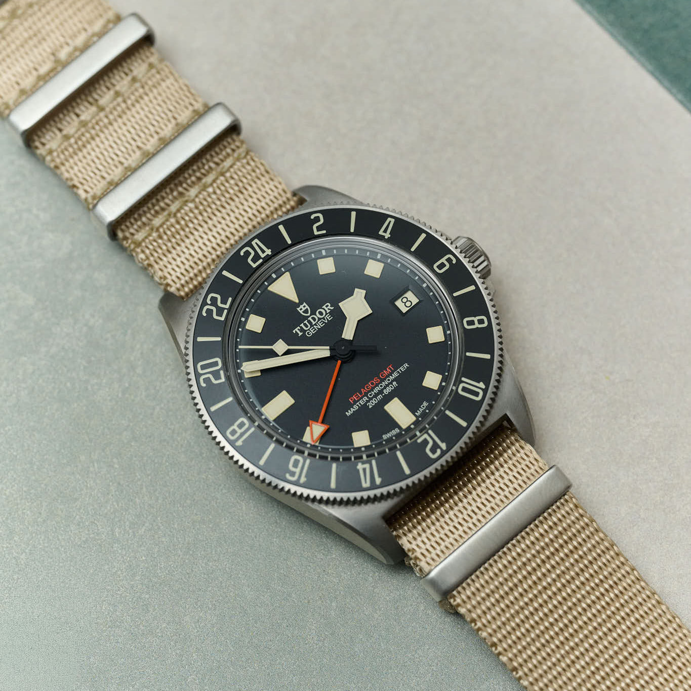 Premium Fabric Watch Strap - Sand - The Strap Tailor