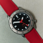 AquaFlex Rubber Classic Strap - Red - The Strap Tailor