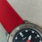 AquaFlex Rubber Classic Strap - Red - The Strap Tailor
