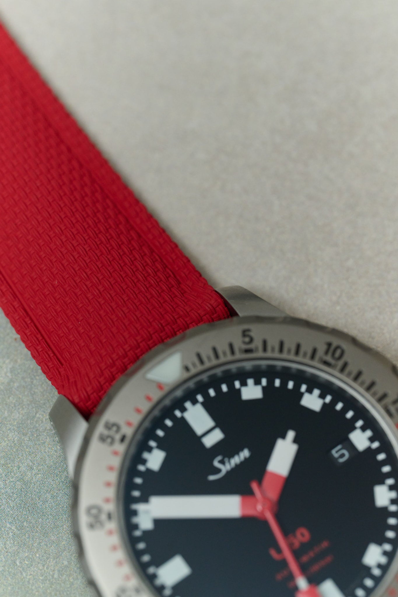 AquaFlex Rubber Classic Strap - Red - The Strap Tailor