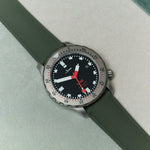 AquaFlex Rubber Classic Strap - Green - The Strap Tailor