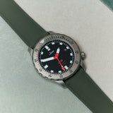 AquaFlex Rubber Classic Strap - Green - The Strap Tailor