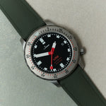 AquaFlex Rubber Classic Strap - Green - The Strap Tailor