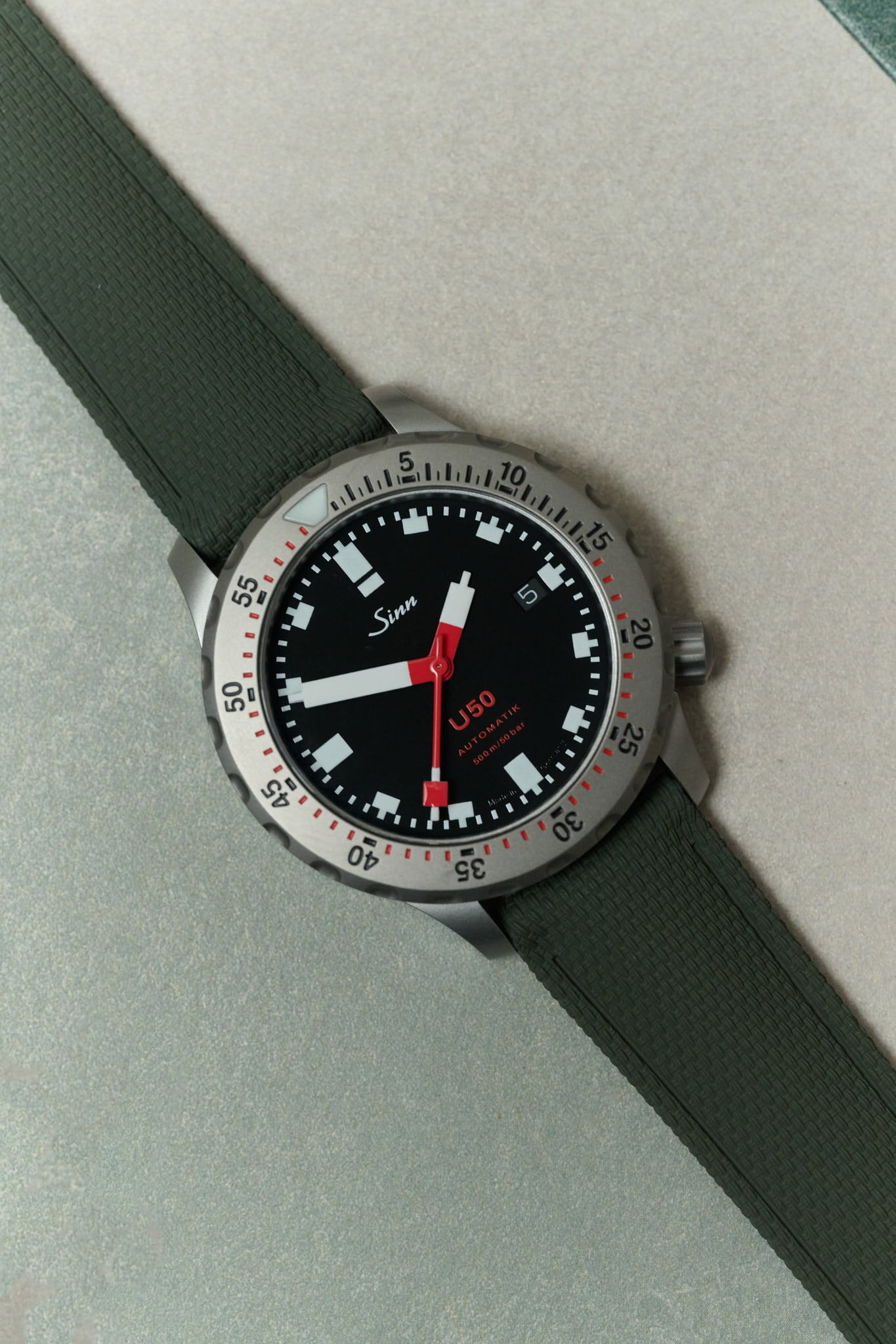 AquaFlex Rubber Classic Strap - Green - The Strap Tailor