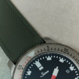 AquaFlex Rubber Classic Strap - Green - The Strap Tailor
