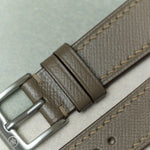 Slimline Saffiano Chevre Strap - Taupe - RTW - The Strap Tailor