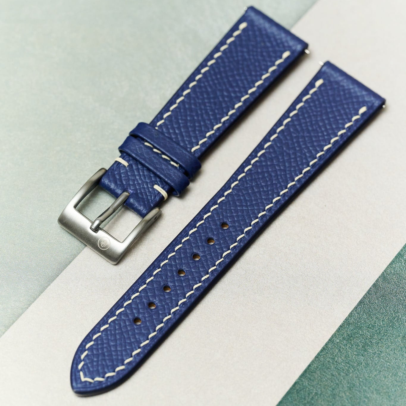 Epsom Calfskin Strap - Navy Blue - RTW - The Strap Tailor