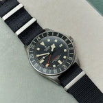 Premium Fabric Watch Strap - Black - The Strap Tailor