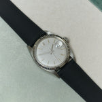 AquaFlex Rubber Classic Strap - Black - The Strap Tailor