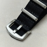 Premium Fabric Watch Strap - Black - The Strap Tailor