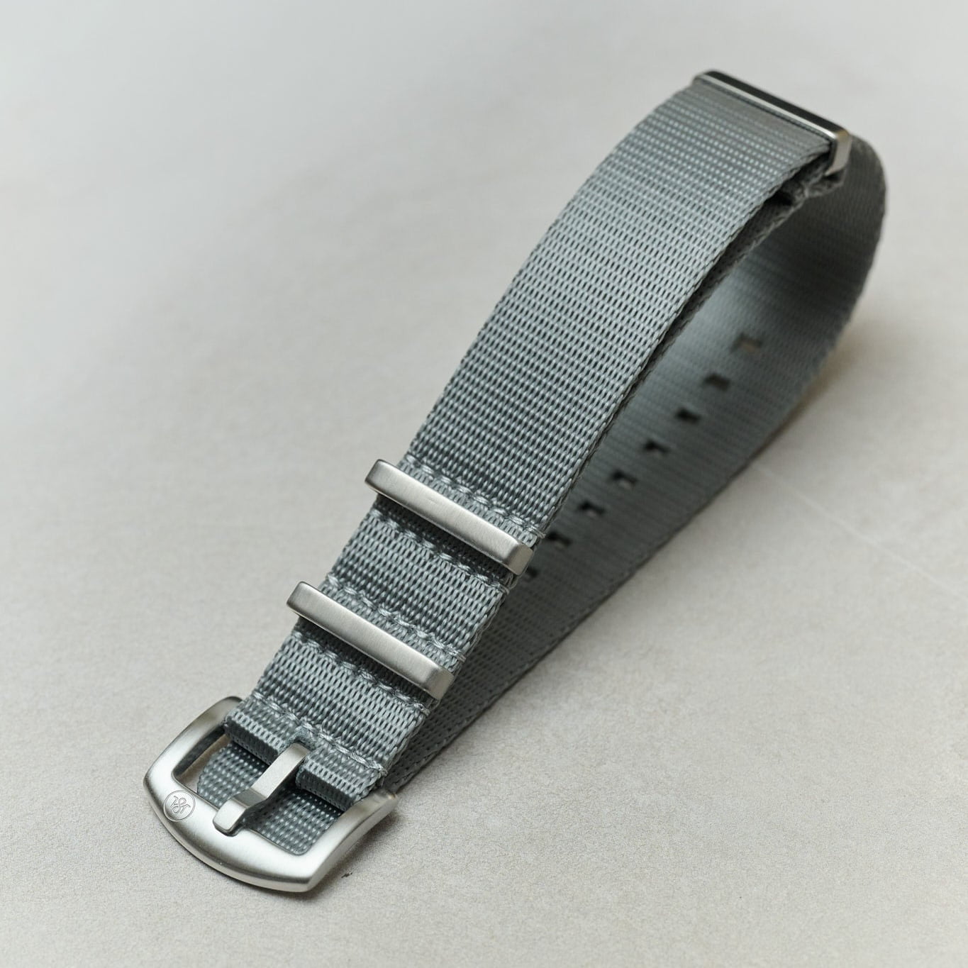 Premium Fabric Watch Strap - Grey - The Strap Tailor