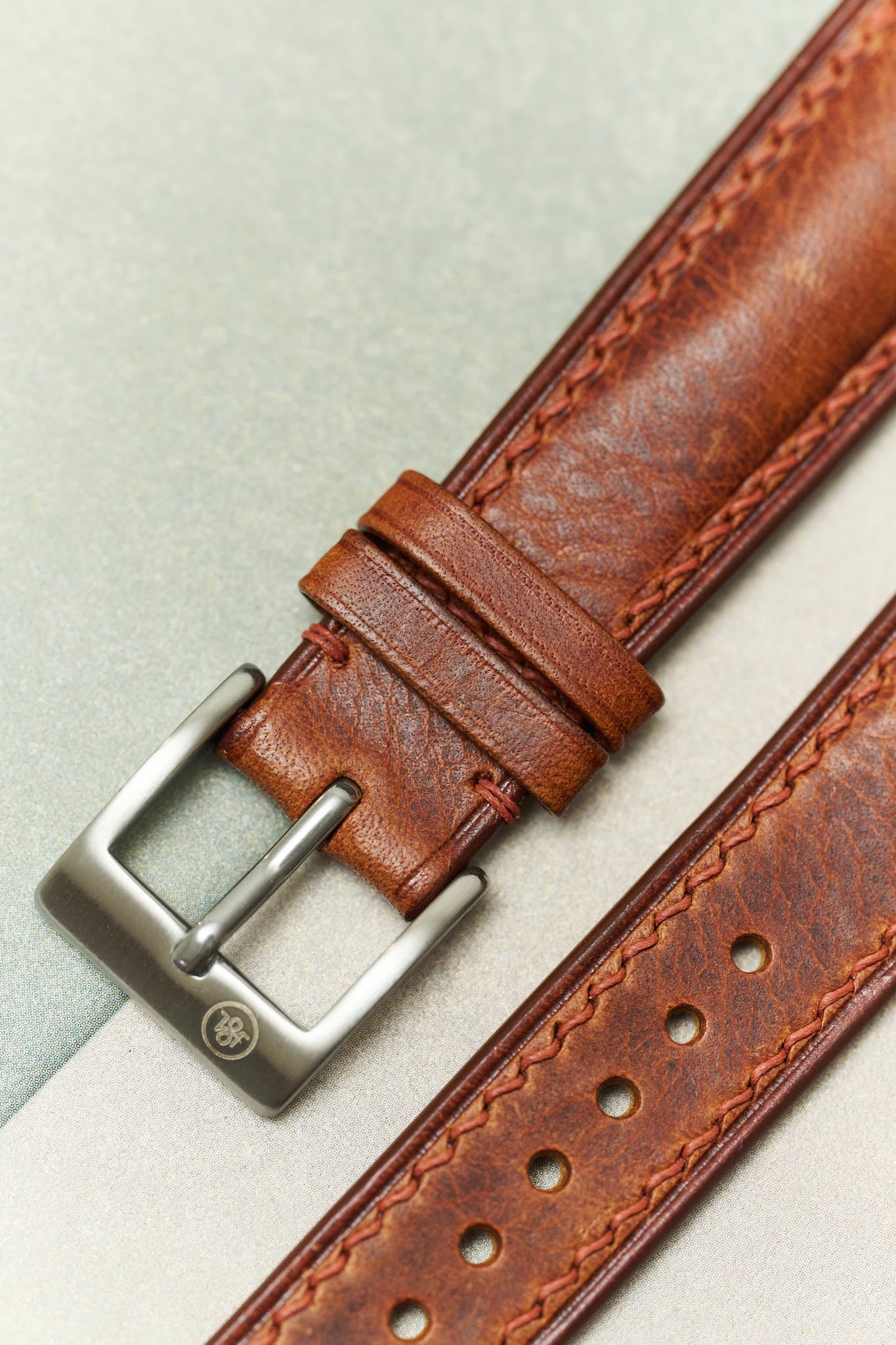 Badalassi Wax Watch Strap - Tan Brown - RTW - The Strap Tailor