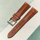 Badalassi Wax Watch Strap - Tan Brown - RTW - The Strap Tailor