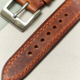 Badalassi Wax Watch Strap - Tan Brown - RTW - The Strap Tailor