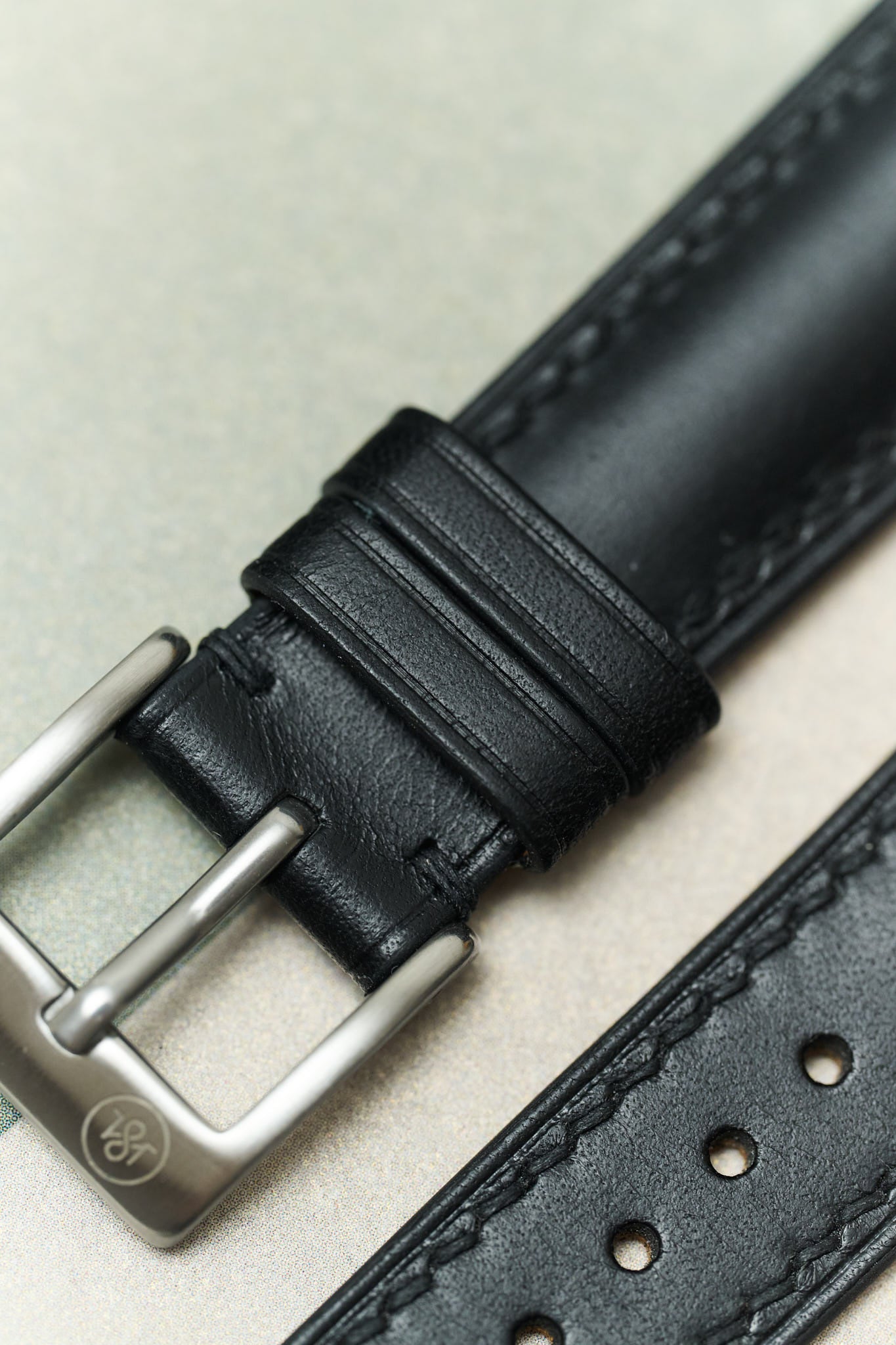 Buttero Padded Watch Strap - Black - RTW - The Strap Tailor