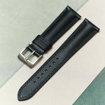 Buttero Padded Watch Strap - Black - RTW - The Strap Tailor
