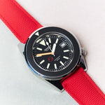 AquaFlex Rubber Classic Strap - Red - The Strap Tailor