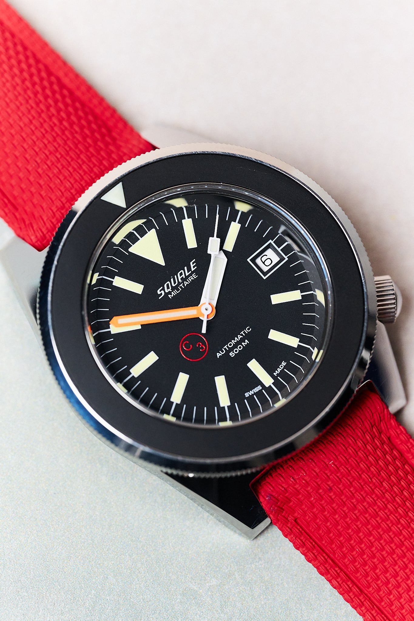 AquaFlex Rubber Classic Strap - Red - The Strap Tailor