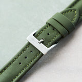 Sailcloth Watch Strap - Army Green - The Strap Tailor
