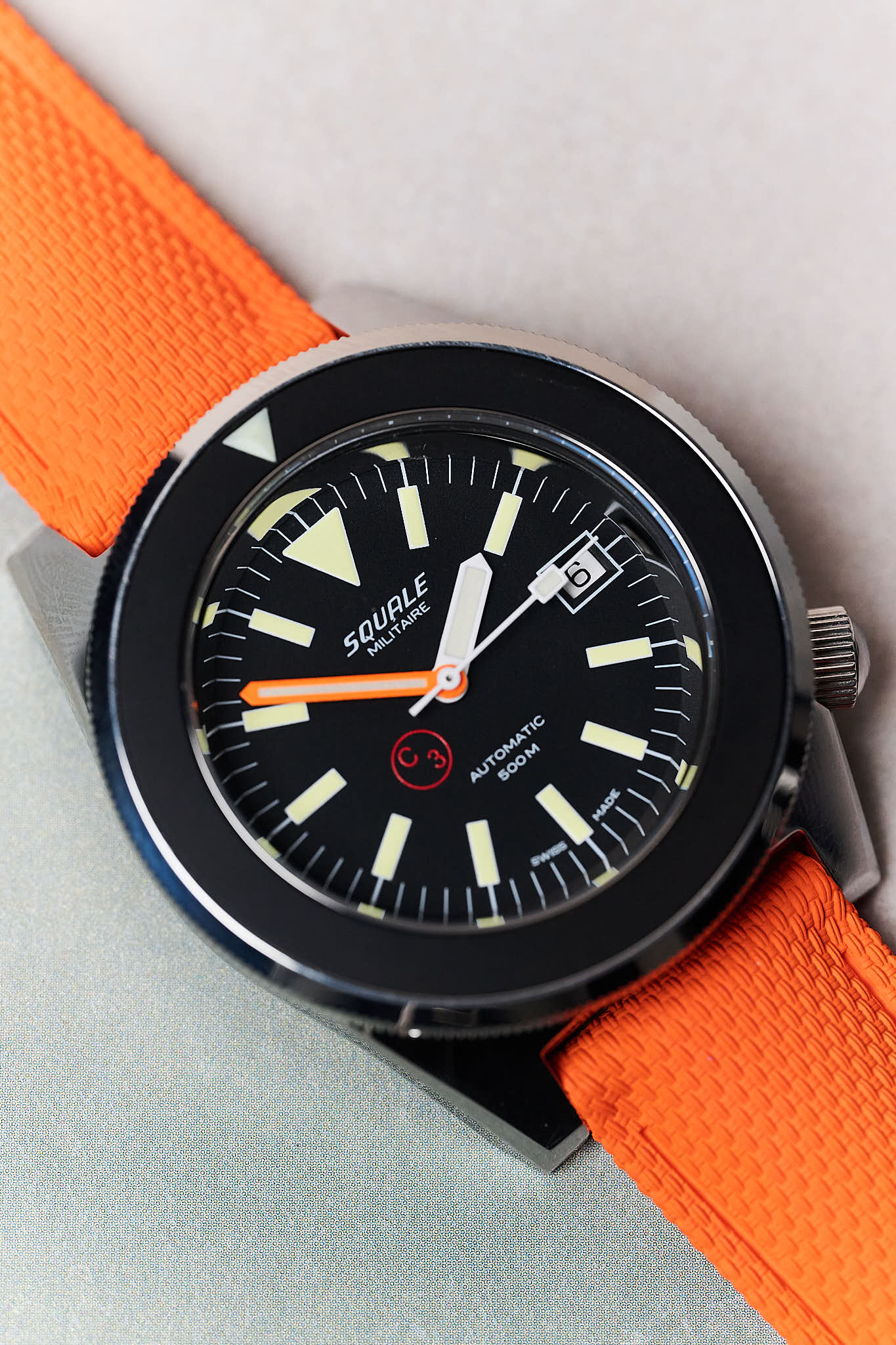 AquaFlex Rubber Classic Strap - Orange - The Strap Tailor