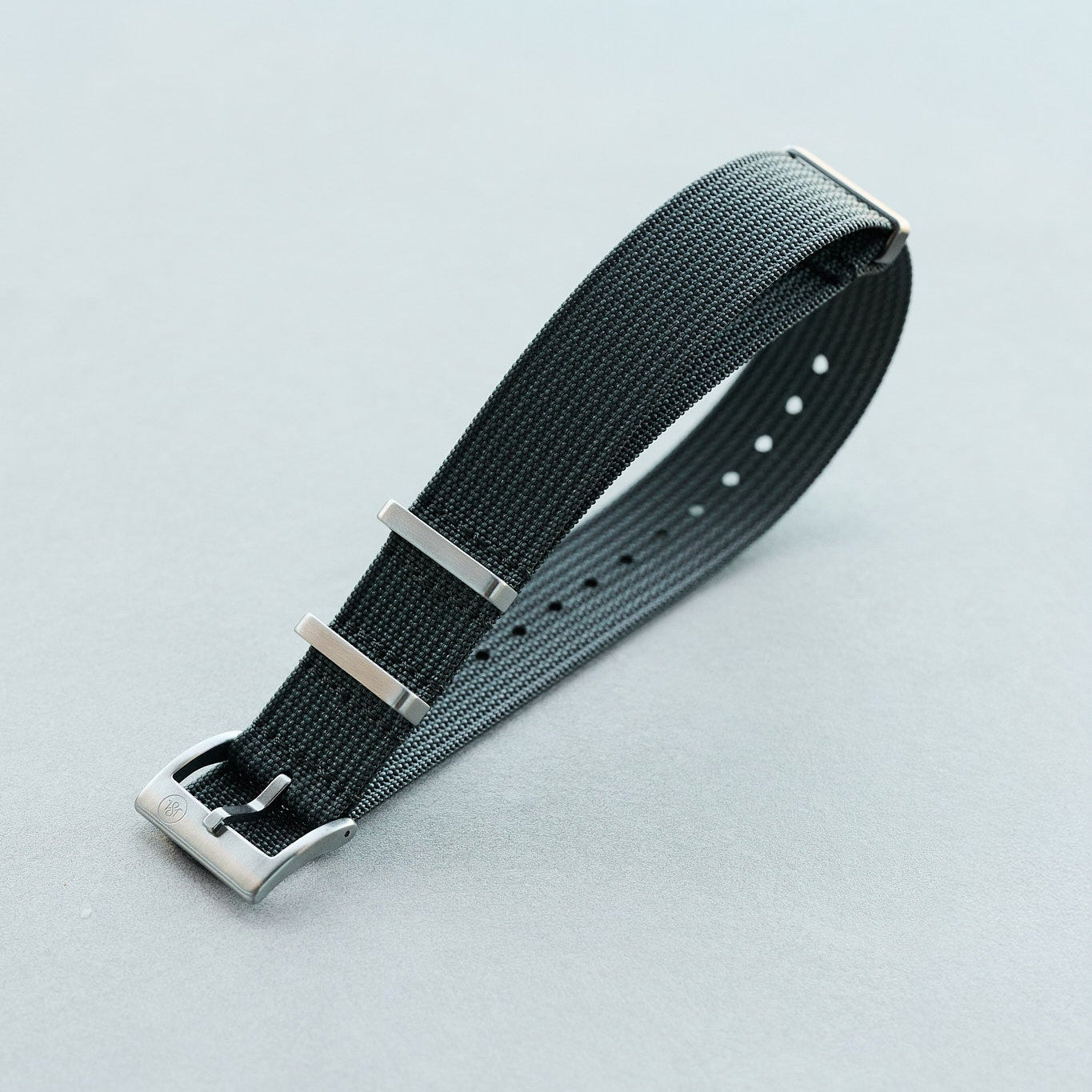 Premium Ribbed Fabric Watch Strap - Graphite Grey - The Strap Tailor