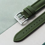 Sailcloth Watch Strap - Army Green - The Strap Tailor