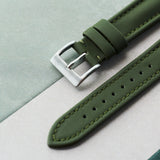 Sailcloth Watch Strap - Army Green - The Strap Tailor