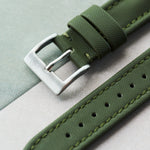 Sailcloth Watch Strap - Army Green - The Strap Tailor