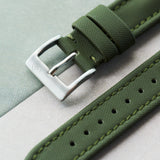 Sailcloth Watch Strap - Army Green - The Strap Tailor
