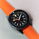 AquaFlex Rubber Classic Strap - Orange - The Strap Tailor